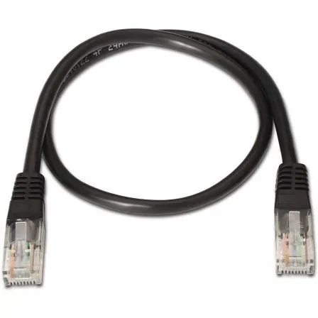 Aisens Cable de Red Cat.6 UTP AWG24 0,5m Negro